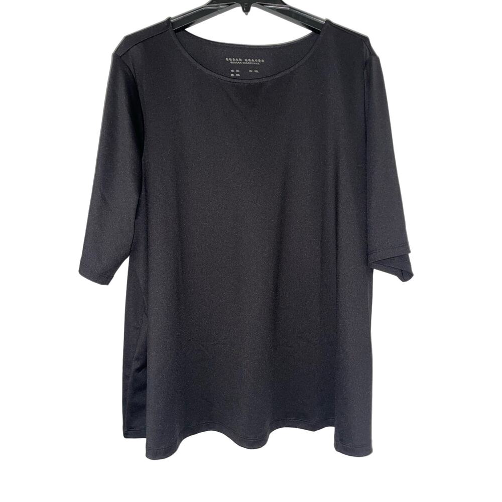 Susan Graver plus size 3X Modern Essentials Liquid Knit Capsule Wardrobe Top